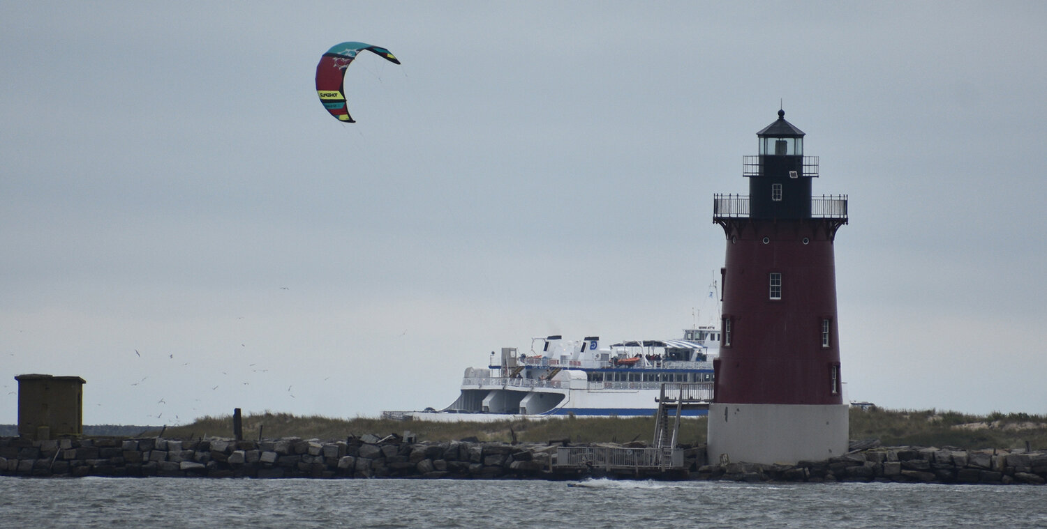 Kite boarders have been having a blast all week in these winds.