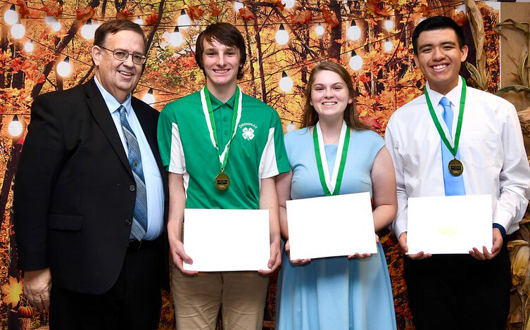 From left, Doug Crouse, Edwin Noon, Kaitlyn Johnson and Bryan Cabrera-Icte.