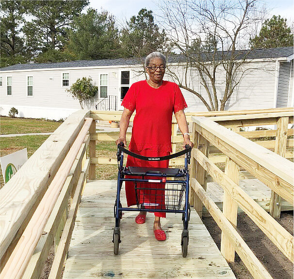 The local study showed that projects such as wheelchair ramps, handrails, roof leaks, and simple floor repairs can reduce falls by 87 percent.