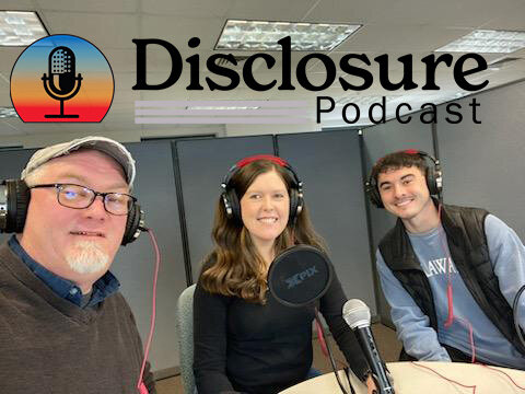 From left, Logan B. Anderson, managing editor; Kitt Parker, web editor; and Joe Edelen, state government reporter, talk Delaware ghost stories and paranormal events in this first video podcast episode.