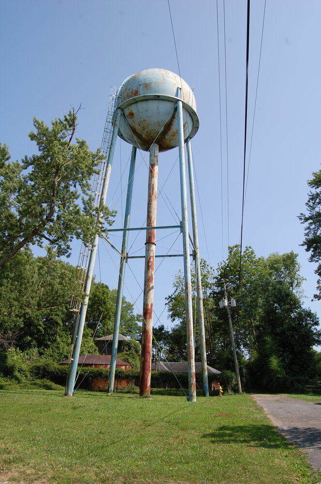 At the end of Irving Street is this water tower due for painting and maintenance which should be completed by year-end.