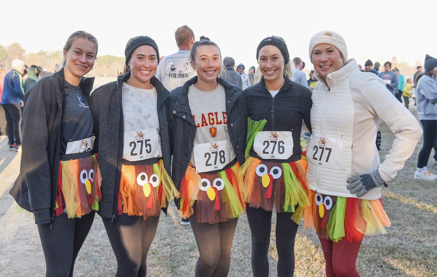 As always, participants are encouraged to dress up for the chance to win the Best Thanksgiving Costume. This year’s race is set for Thanksgiving morning, Nov. 23, at Pemberton Park.