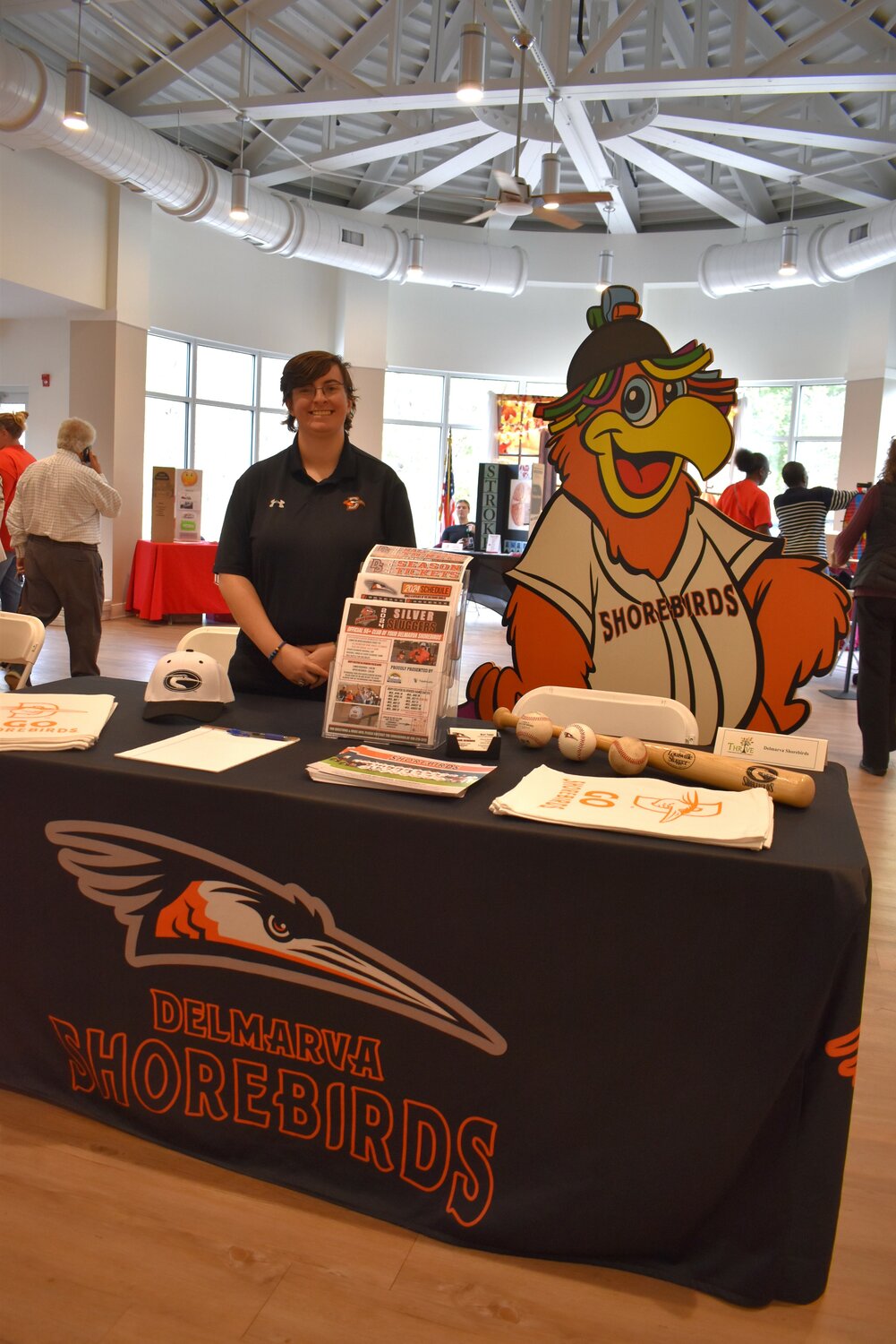 The Delmarva Shorebirds encouraged people to enjoy local attractions at Thrive Dorchester 2023, hosted by the Dorchester Banner at the Weinberg Intergenerational Center.