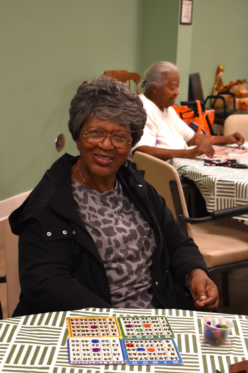 Guests looked forward to afternoon Bingo at Thrive Dorchester 2023, hosted by the Dorchester Banner at the Weinberg Intergenerational Center.