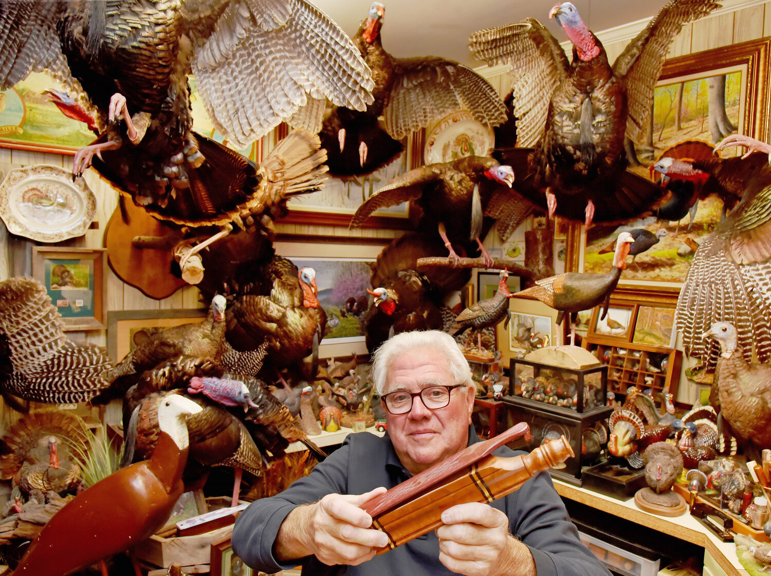 Laurel turkey call display shows that devices are unique works of art ...