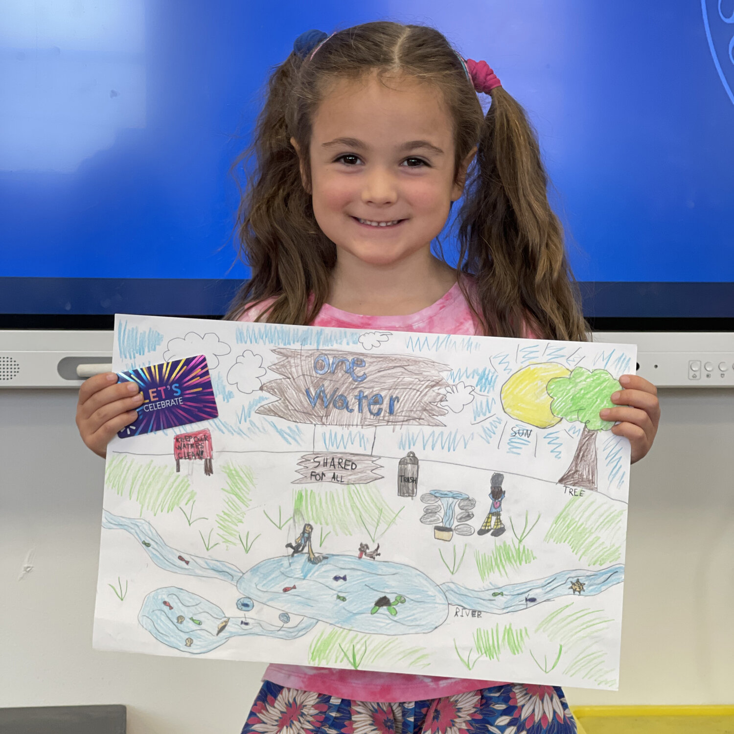 Annabelle Lehman, a kindergartener at John M. Clayton Elementary, placed first in grade category K-1 in the 2023 Sussex County Conservation Poster Contest.