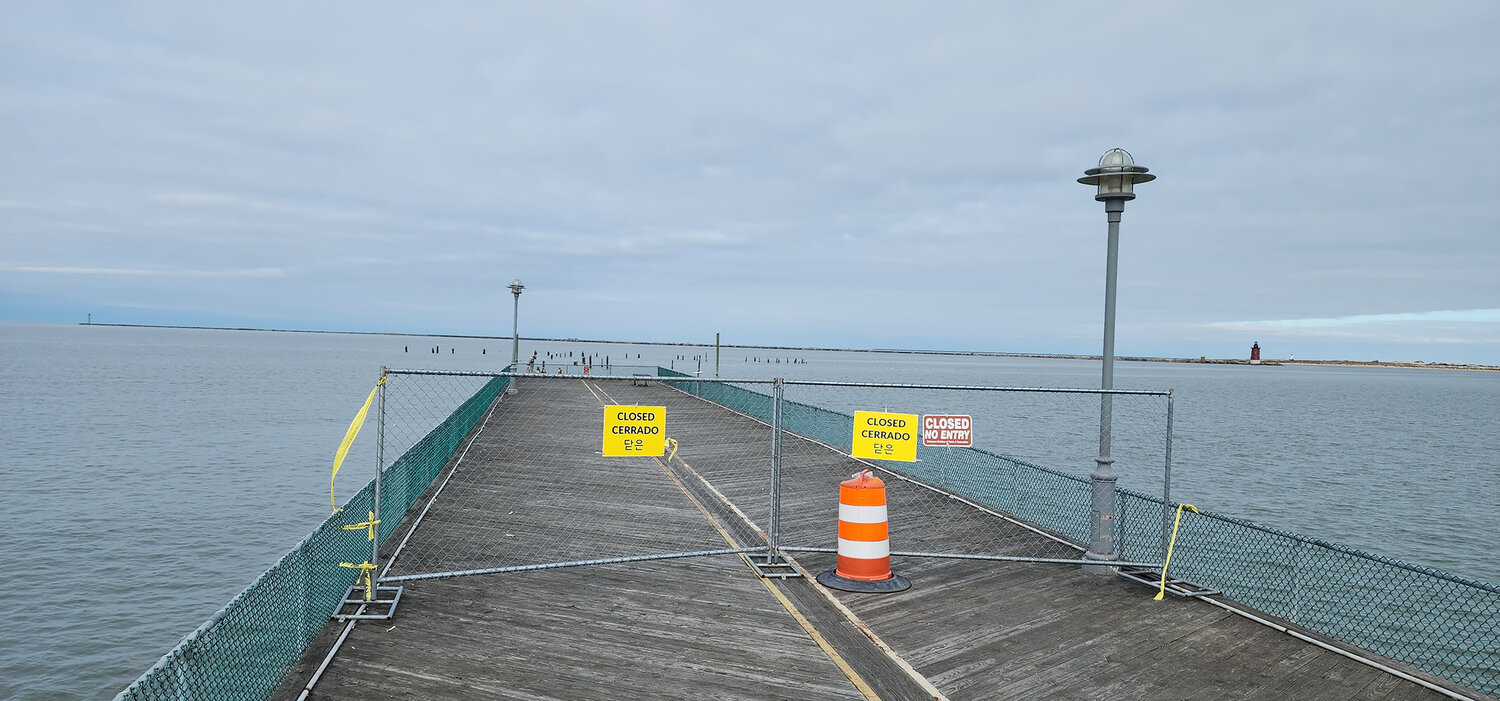 The Cape Henlopen pier is still closed at the end.