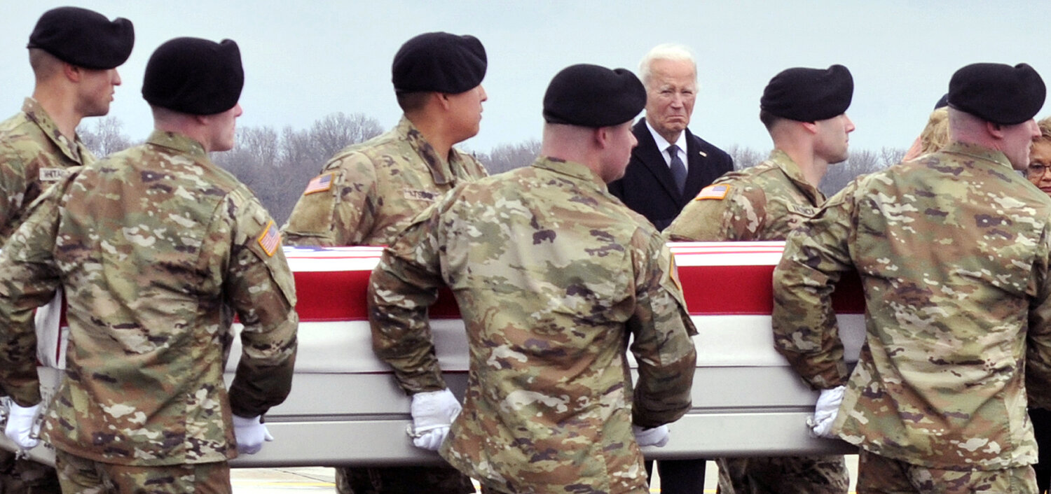 Biden Joins Grieving Families Of US Troops Killed In Jordan As Remains ...