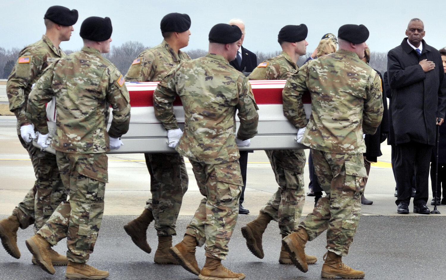 Biden Joins Grieving Families Of US Troops Killed In Jordan As Remains ...