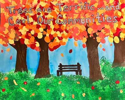 Addilyn Centineo, of Eldersburg, Carroll County won first place in the 2023 Arbor Day Poster Contest, with a prize of 15 trees to her school for planting.
