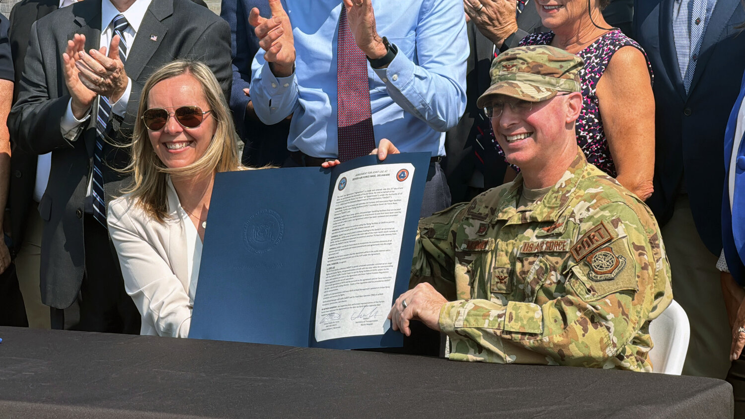 DelDOT and Department of Defense sign agreement to share Dover Air Force Base