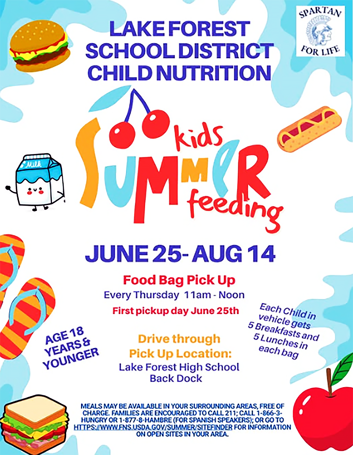 Free meal bags offered Thursdays at Lake Forest High School