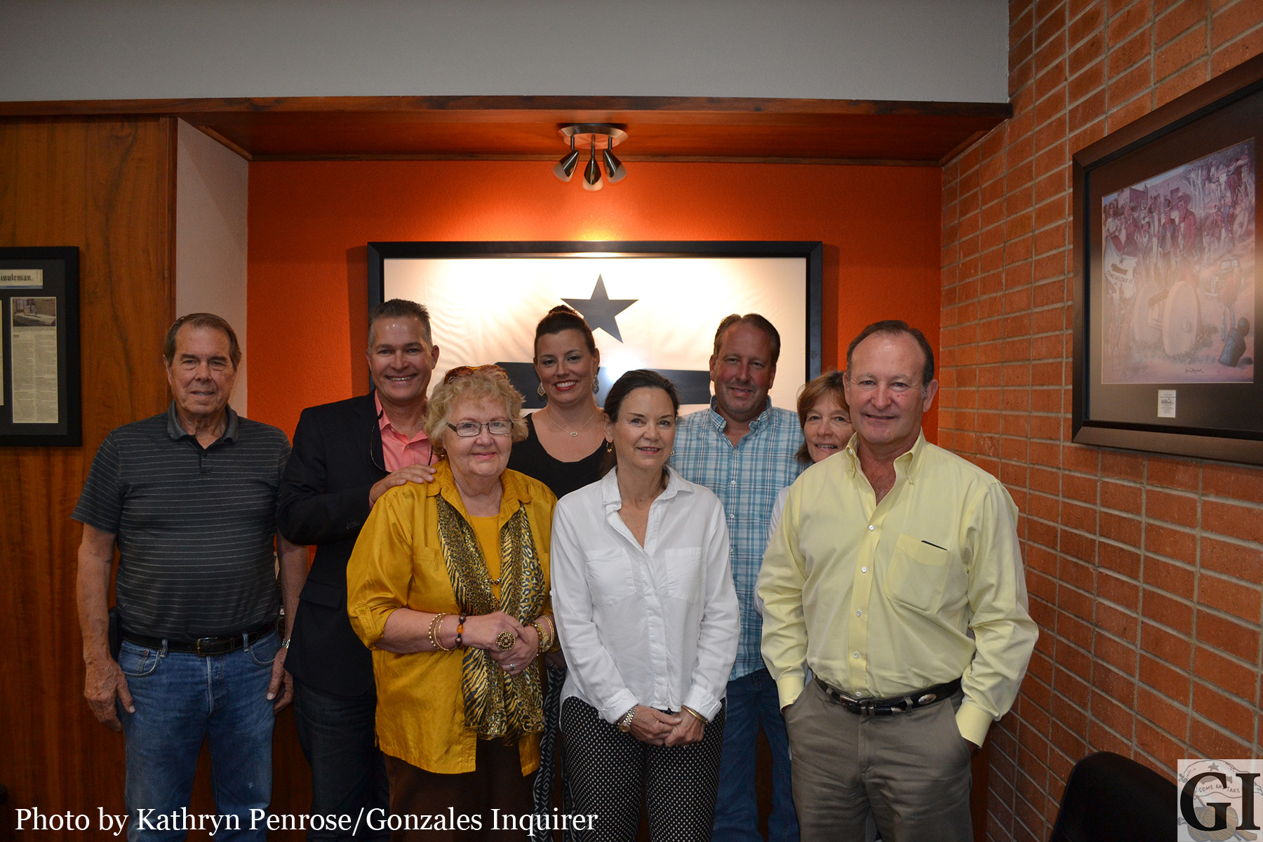 The Gonzales Convention and Visitor Bureau is pleased to announce the new Director of Tourism will be Clint Hill, owner of several local bed and breakfast venues. Hill, at far right, is pictured with the GCVB Board of Directors. He is expected to formally vacate his director's seat next month.