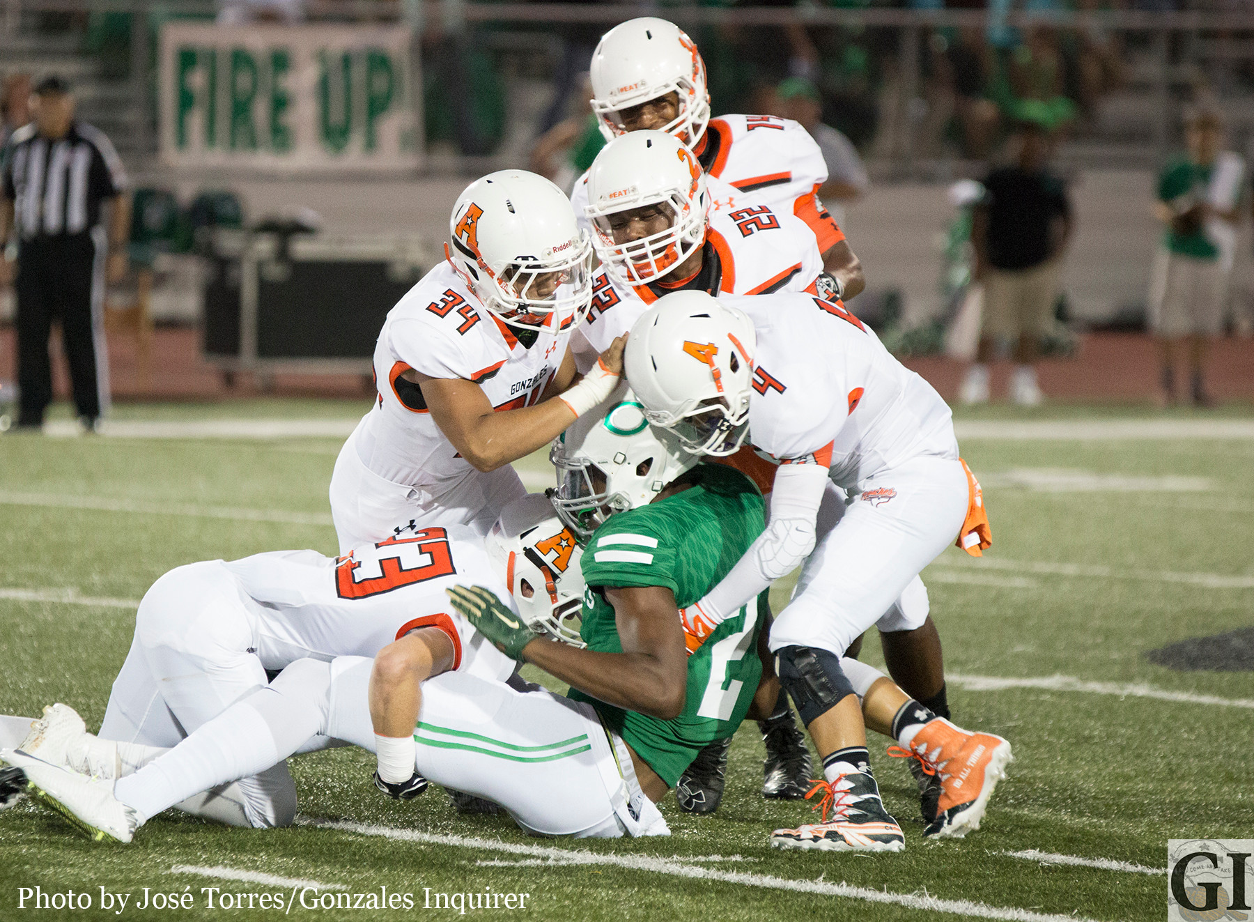 The Apaches defense swarmed Cuero runners in their 60-21 loss Friday night.