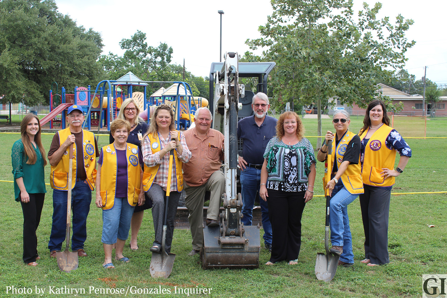 After two years of planning and fundraising efforts to build a splash pad at Lions Park, the Gonzales Noon Lions have broken ground on the highly-anticipated project. Construction on the pad should take two to three weeks, weather providing.
