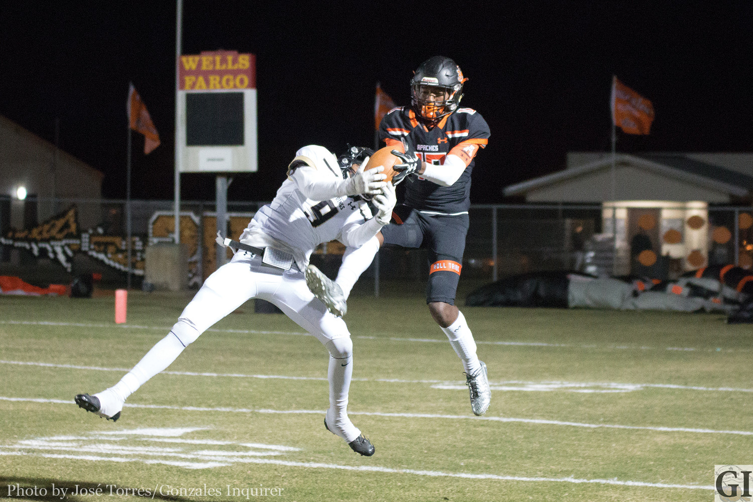 The Gonzales Apaches need to be efficient and effective in their short-passing game as well as connect on deep throws to wide receivers like Trevion McNeil (10) in order to knock off the Mexia Blackcats Friday night.
