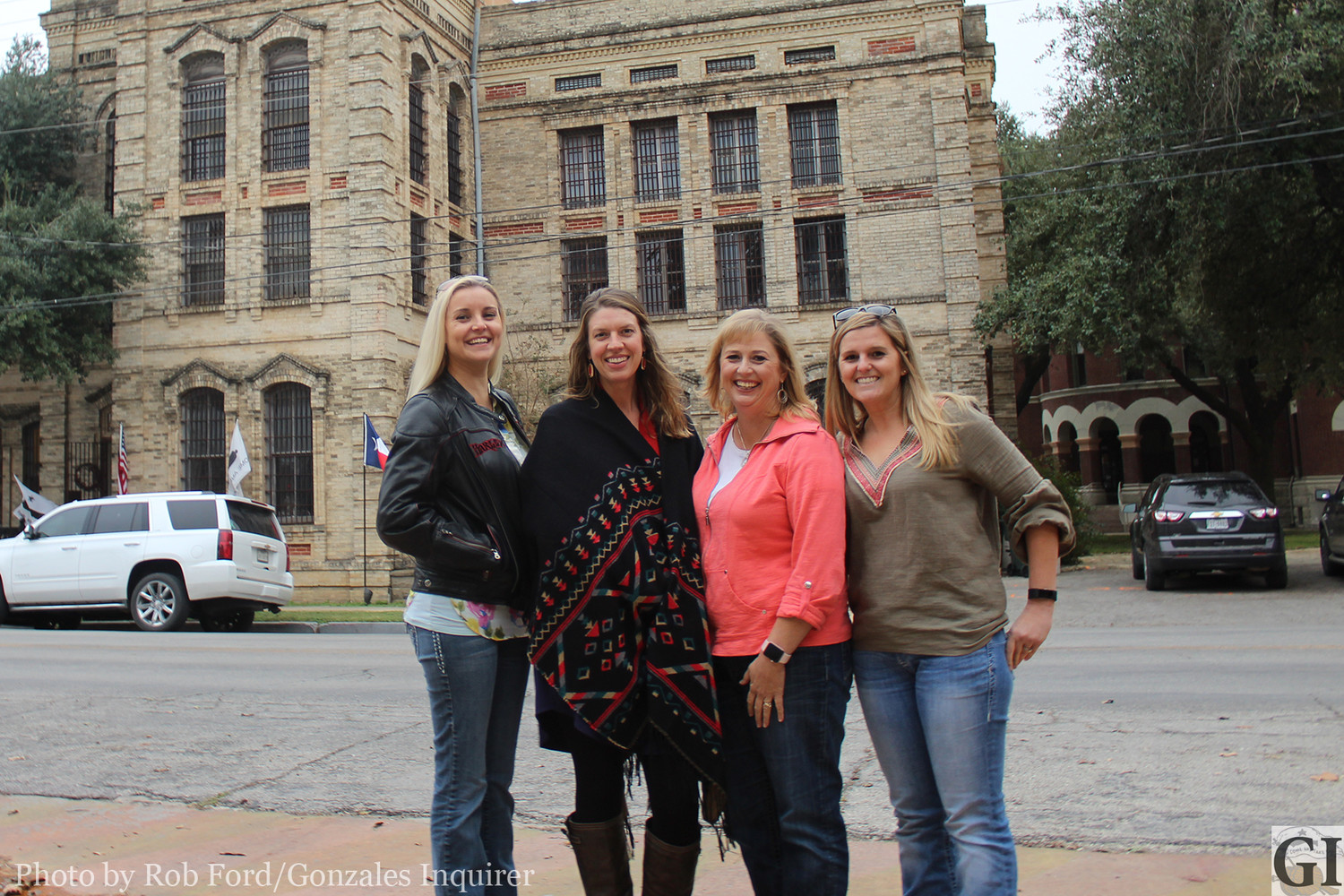 Daisy Scheske and Liz Reiley-DuBose with the Gonzales Chamber of Commerce used social media and mutual friends to help Brittaney Aleman donate a kidney to Allison Davis in her time of need. The two have since become close friends. Pictured from left are Daisy, Brittaney, Allison and Liz.