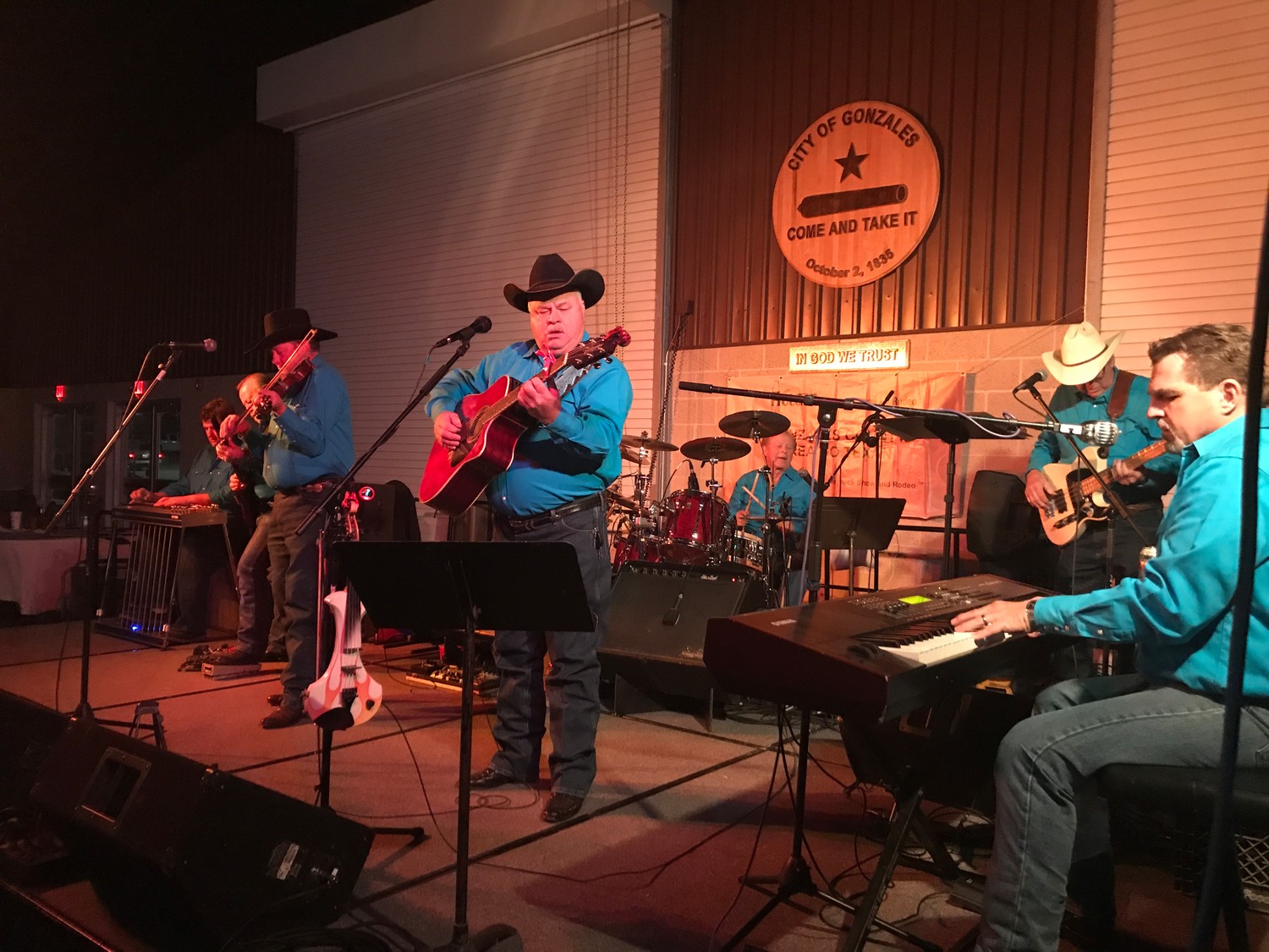 The Can’t Hardly Play Boys was the band for the annual Go Texan fundraiser on Saturday.