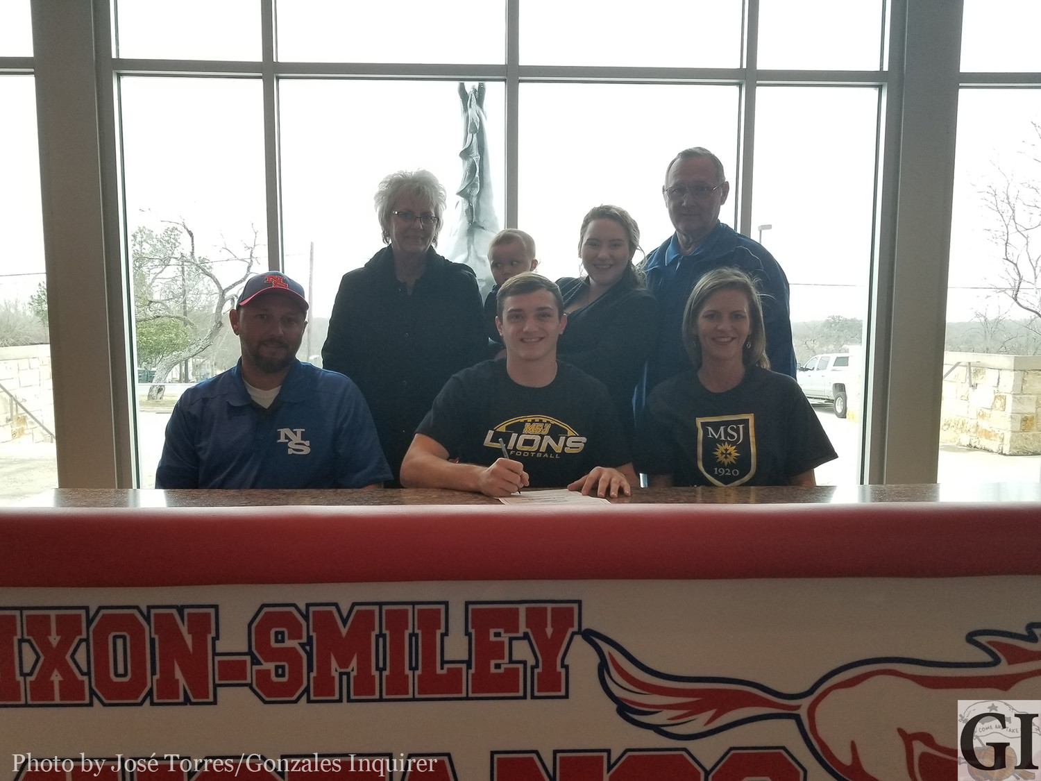 Colby Newman signed on National Signing Day, Feb. 7, to play for the Mount St. Joseph University Lions near Cincinnati, Ohio.