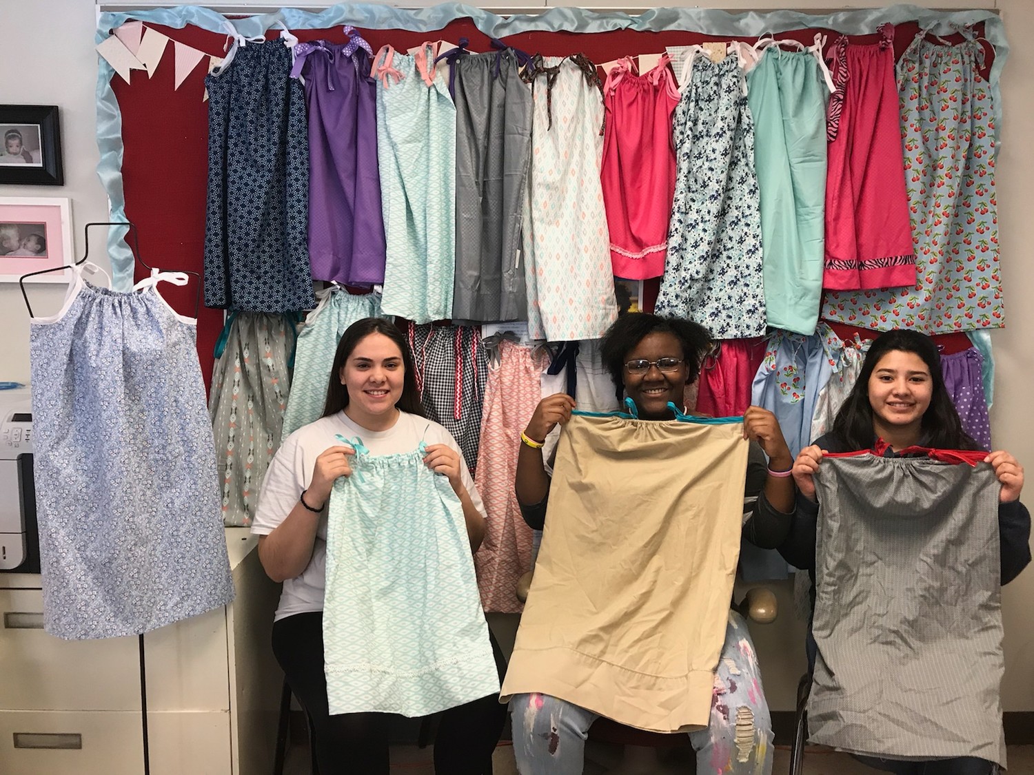 The Gonzales FCCLA completed a project where they sewed 140 pillowcase dresses to send to African schoolgirls.