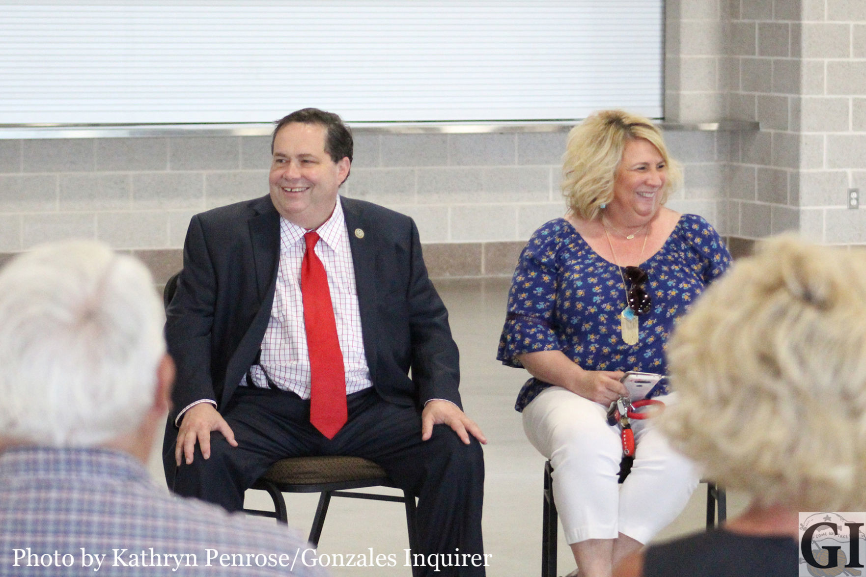 Gonzales citizens made their way to the Expo Center on Wednesday afternoon for an impromptu discussion with US Congressman Blake Farenthold (R) Dist. 27, Texas, to discuss the happenings in Washington, D.C.