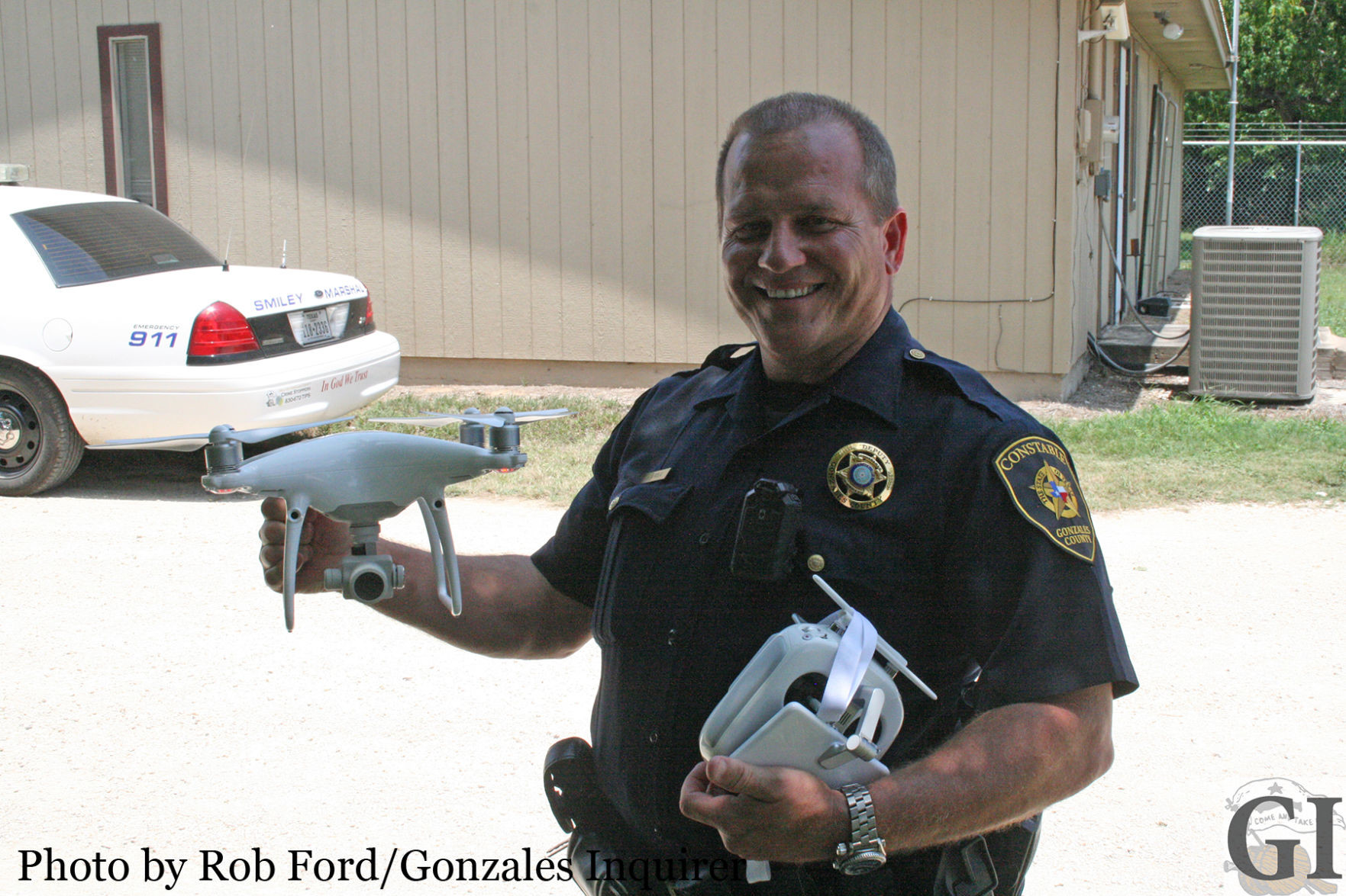 “We’ve been able to [train] without crashing it!” Deputy Constable Jerry Airola exclaimed, as deputy officials have been training to use the drone.