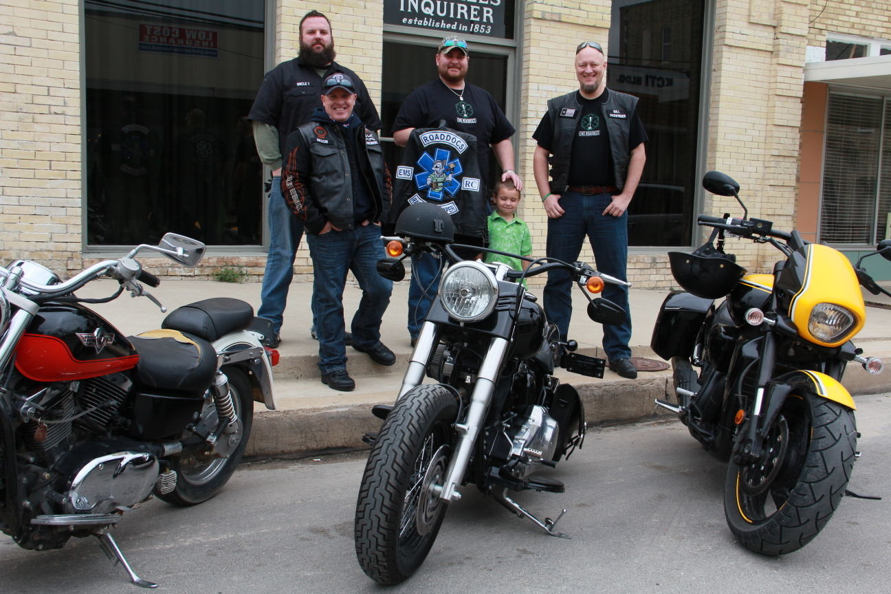 Members of the EMS ROADDOCS were riding around town Wednesday to promote their Code Green Campaign to raise awareness for mental health issues amongst first responders. They will be holding a fundraiser at Cowboy Harley-Davidson of Austin on March 28 to bring awareness to their cause and raise some money for the initiative.