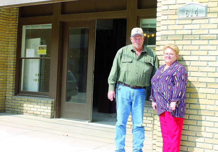 Dennis Droupy and Deidra Droupy Voigt practically grew up in the Hotel Alcalde. Dennis got his first job there — even though he had to stand on a wooden coke box to do it. Judge Voigt succeeded her father in managing the hotel. Both look forward to the reopening in a few weeks. The new owners have researched the history of Gonzales landmark and have pledged to carry on that tradition of superior customer service and community spirit.