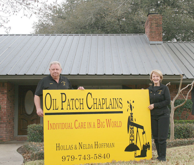 Hollas and Nelda Hoffman visit oilfield sites around the Eagle Ford Shale ever since God led them through an open gate.