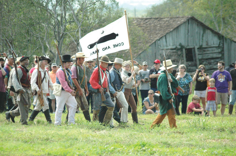 A rag-tag group of “Texians” headed off to battle a much stronger Mexican Army on Oct. 2, 1835, and eventually won Texas independence. Re-enactors portray the event every year at the Come & Take it Festival the first full weekend in October. It’s Oct. 4 to 6 this year with the usual weekend packed with events.