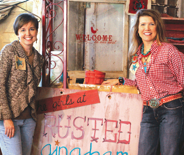 The Girls at Rusted Gingham — Tracy Smith (left) and Suzanne Sexton — have scheduled their annual Barn Sale for Nov. 2-3.