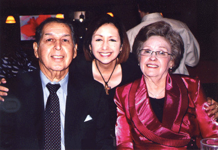 Johnny and Pauline Espinosa with daughter Leticia Espinosa-Cenotti, who helped out part-time at the restaurant.