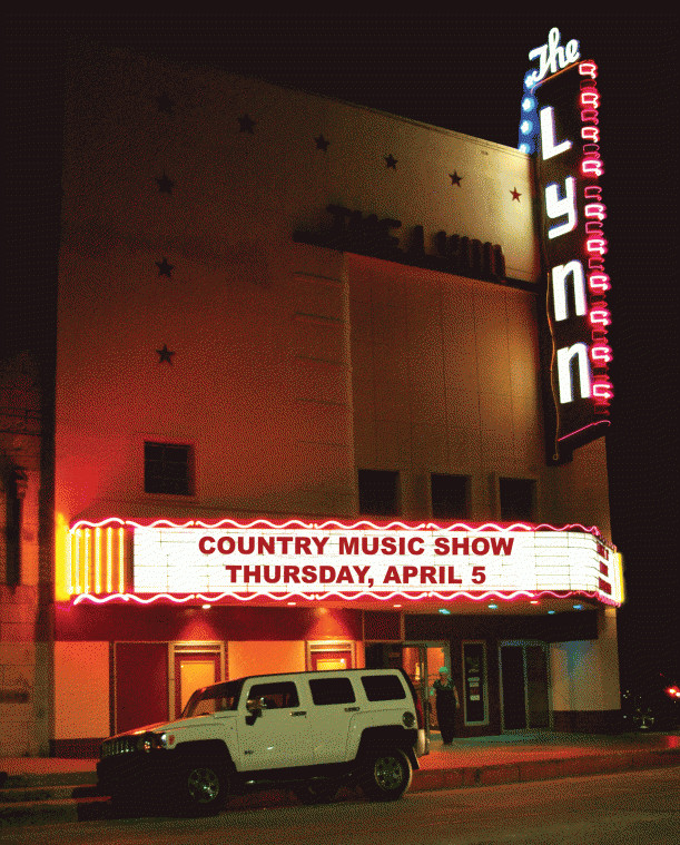 The recently-reopened Lynn Theatre is scheduled to host a country music show the first Thursday each month.