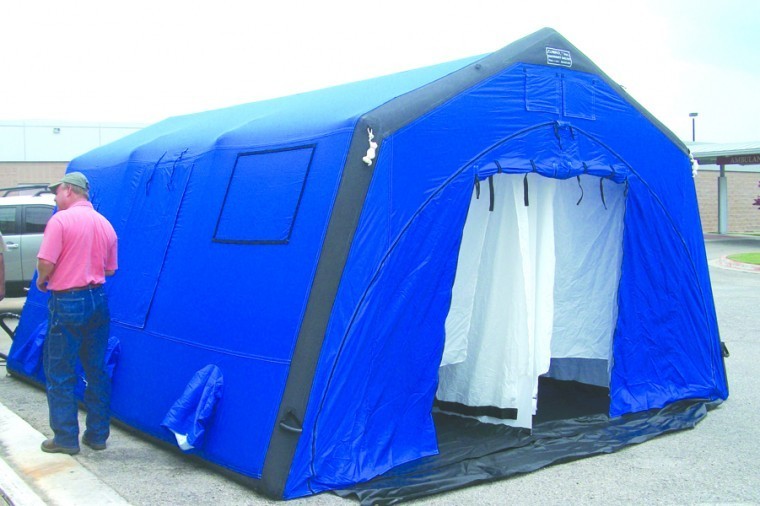 A Zumro Rapid Inflatable Shelter