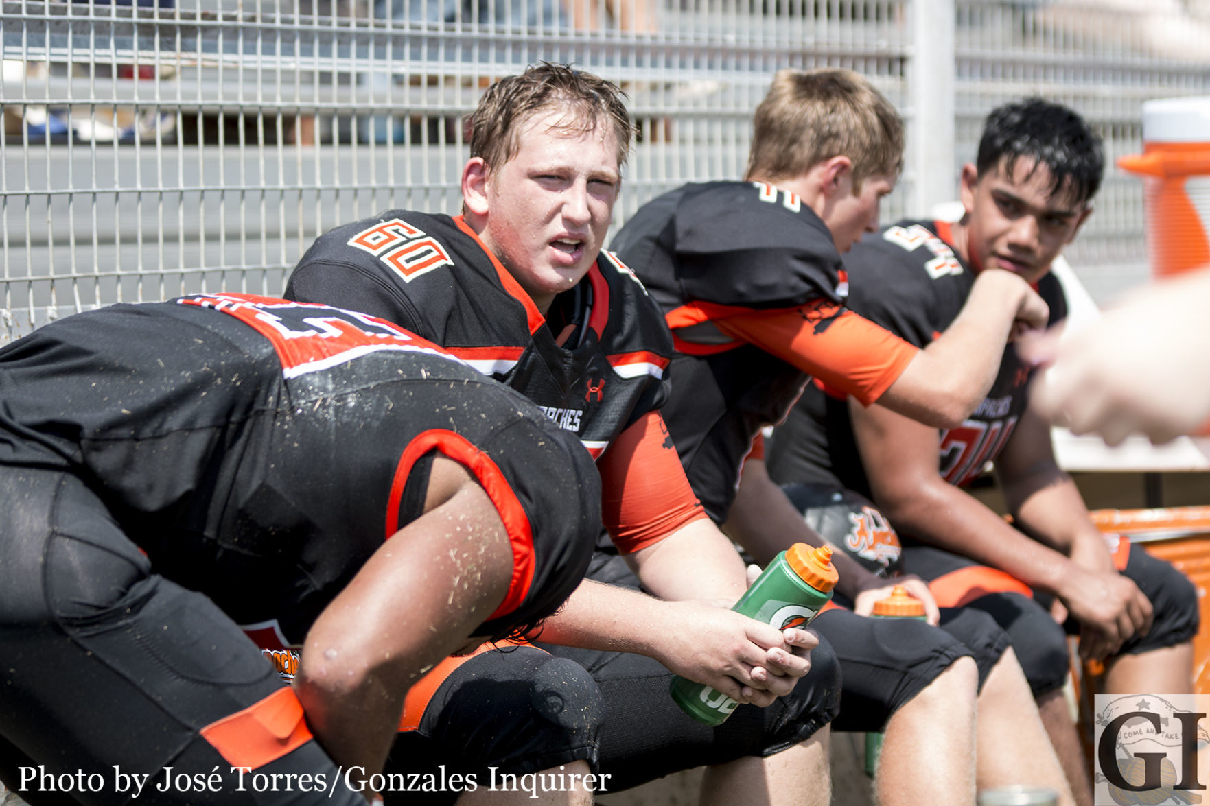 The Apaches hydrated in Saturday’s blistering heat as temperatures reached over 90 degrees in their 21-20 win.