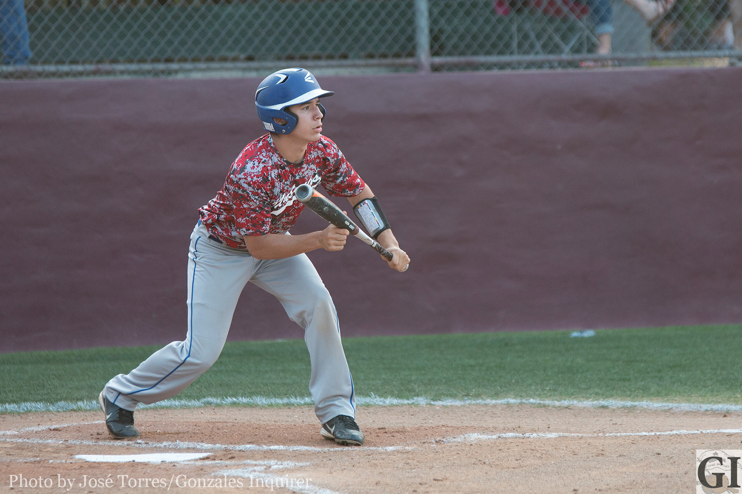 Ricky Flores tries for a bunt in Nixon-Smiley's 6-3 loss.