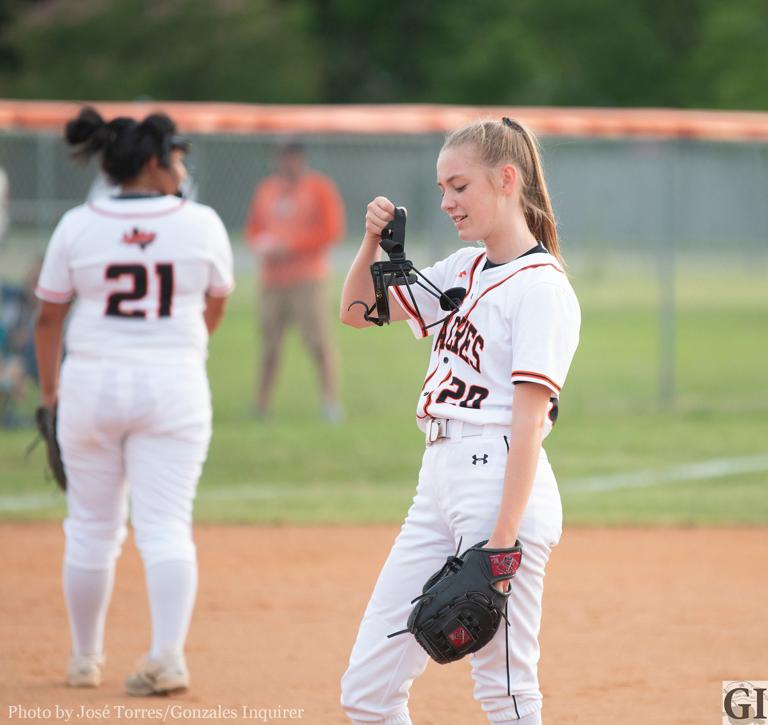 Freshman pitcher and second baseman Shelby Davis was named District 27-4A newcomer of the year.