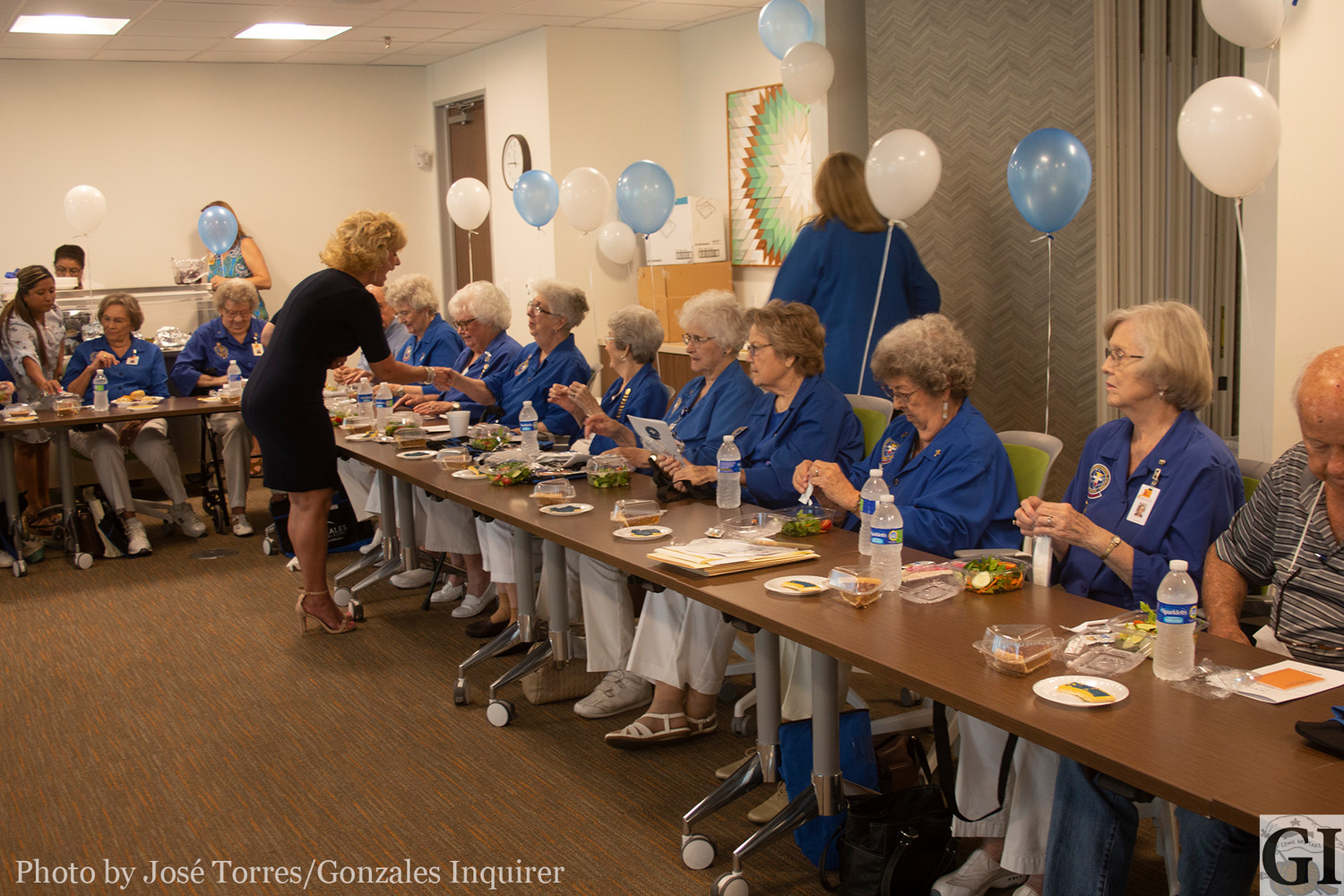 The Gonzales Healthcare Systems celebrated the hospital’s Auxiliary Club with a special luncheon at the annual installation of new officers on Tuesday. The service club surpassed 100,000 service hours volunteering for the hospital and raising funds for a variety of causes, projects and scholarships.