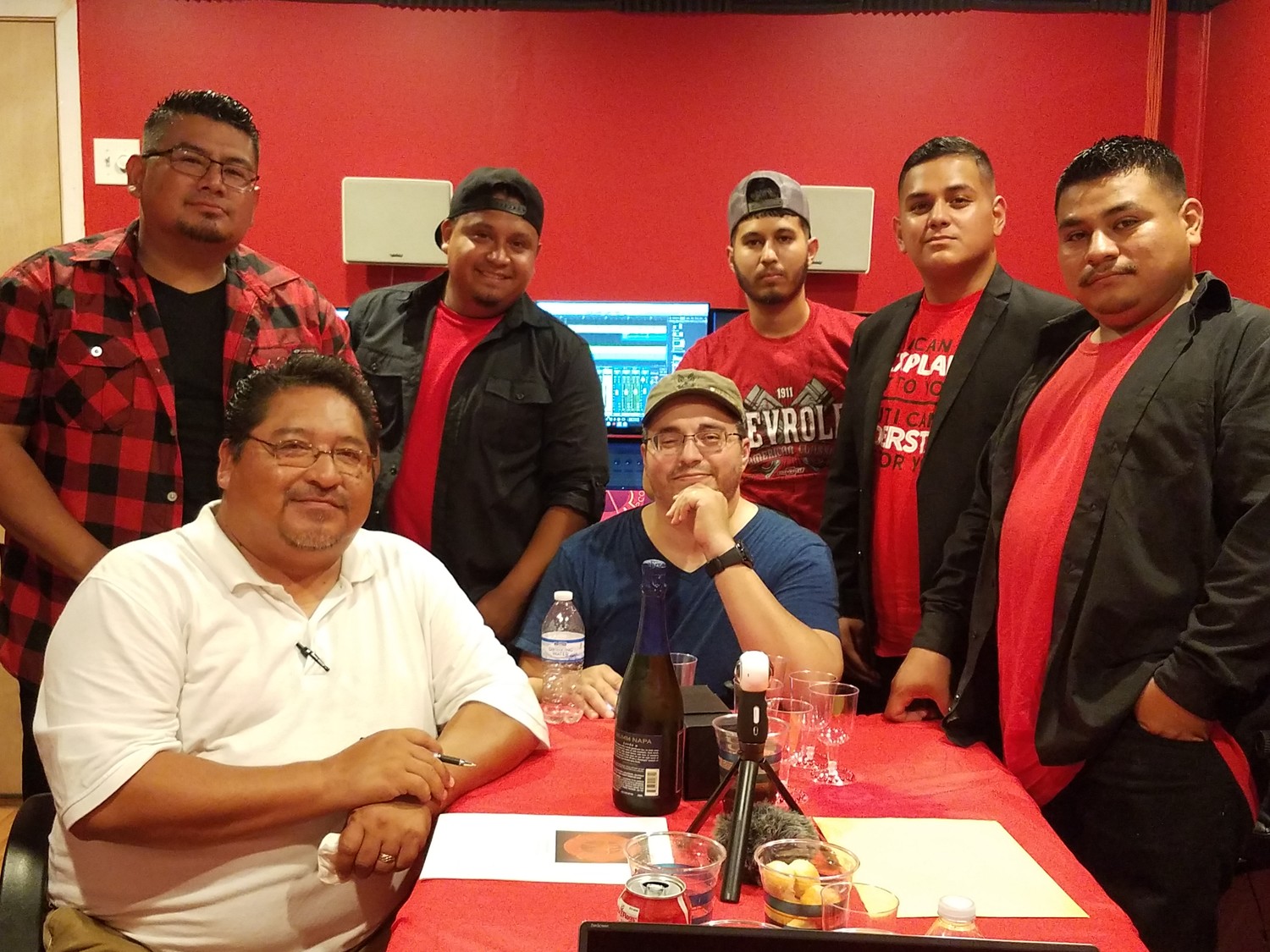 After opening for business, Red Room Recordz immediately announced their first band signed, Grupo Creacion.