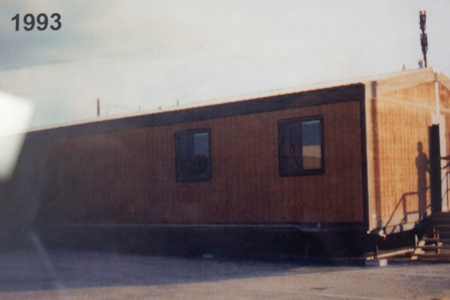 Before the Sievers Medical Clinic was built, Dr. Hisey had to work out of this double wide trailer in the early 1990s.