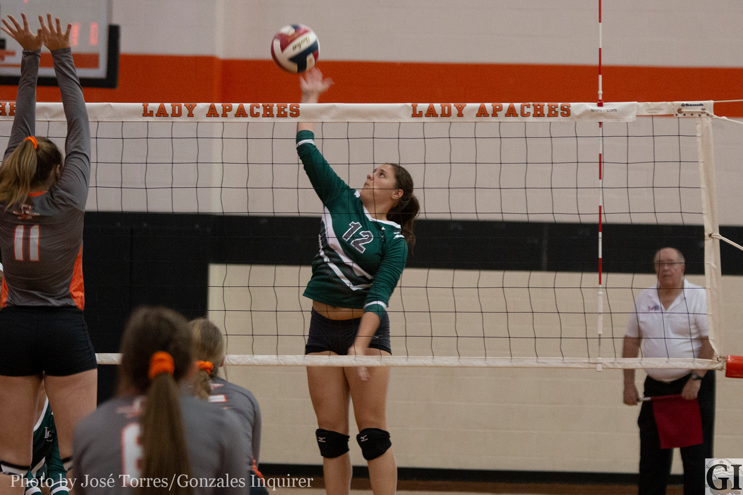 Luling had a strong start to the game, but could not defend Gonzales’ attacks in the second and third sets in their loss to the hosts. Gonzales would win (25-22, 25-14, 25-16).