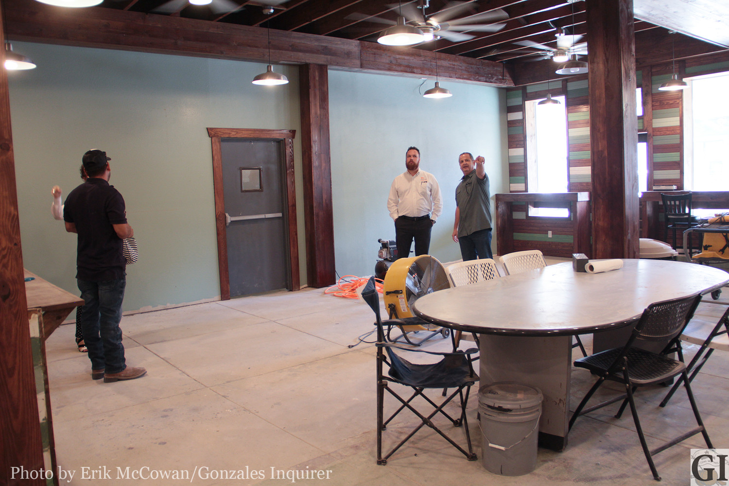 Members of GEDC take a tour of the soon-to-be-opened St. George Deli & Coffee Shop. There are also 7 offices within the complex that will host various small businesses.
