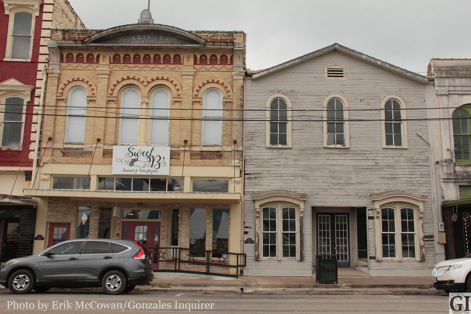 A proposed city historical ordinance would go a long way in revitalizing downtown buildings, some say. The 1899 Schleyer Bros. Building, left, home to Sweet B's Dessert Boutique, is a prime example of what a proper renovation with city backing can look like. On the other hand, the 1886 Beringer-Coleman Building, right, is a poster child on why an ordinance might be beneficial to the city.