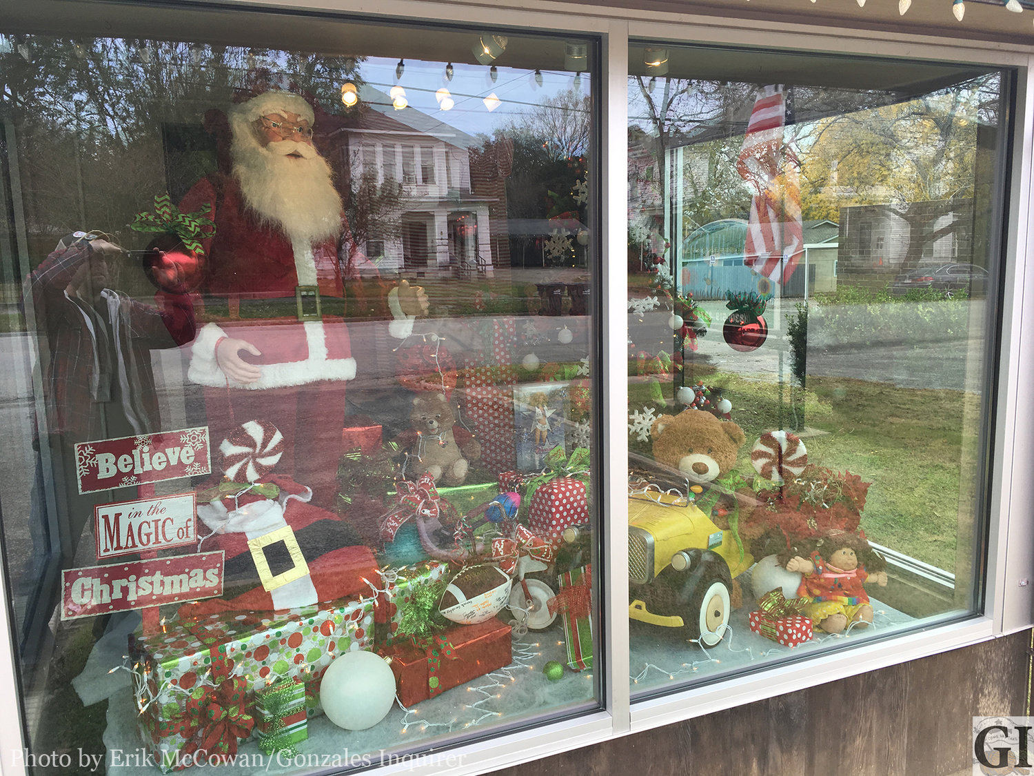 Winterfest organizers have created a little something extra to go along with this weekend's Winterfest celebration. Several businesses have gotten on board with the window decorating contest, and BZ's Country Pedals has gone all out with Santa Claus and a classic display of 80s must-have toys. It's not clear if Santa had these left over from his stash or not.