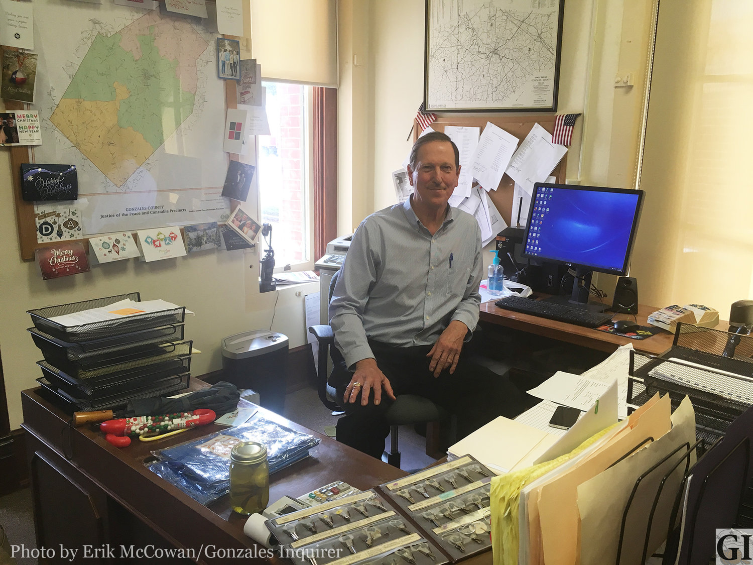 Gonzales County Judge David Bird took a little time last week to chat with the Inquirer about his accomplishments in office and of being the last Democratic Party elected official in office here. Bird declined to run for a sixth consecutive term last year.
