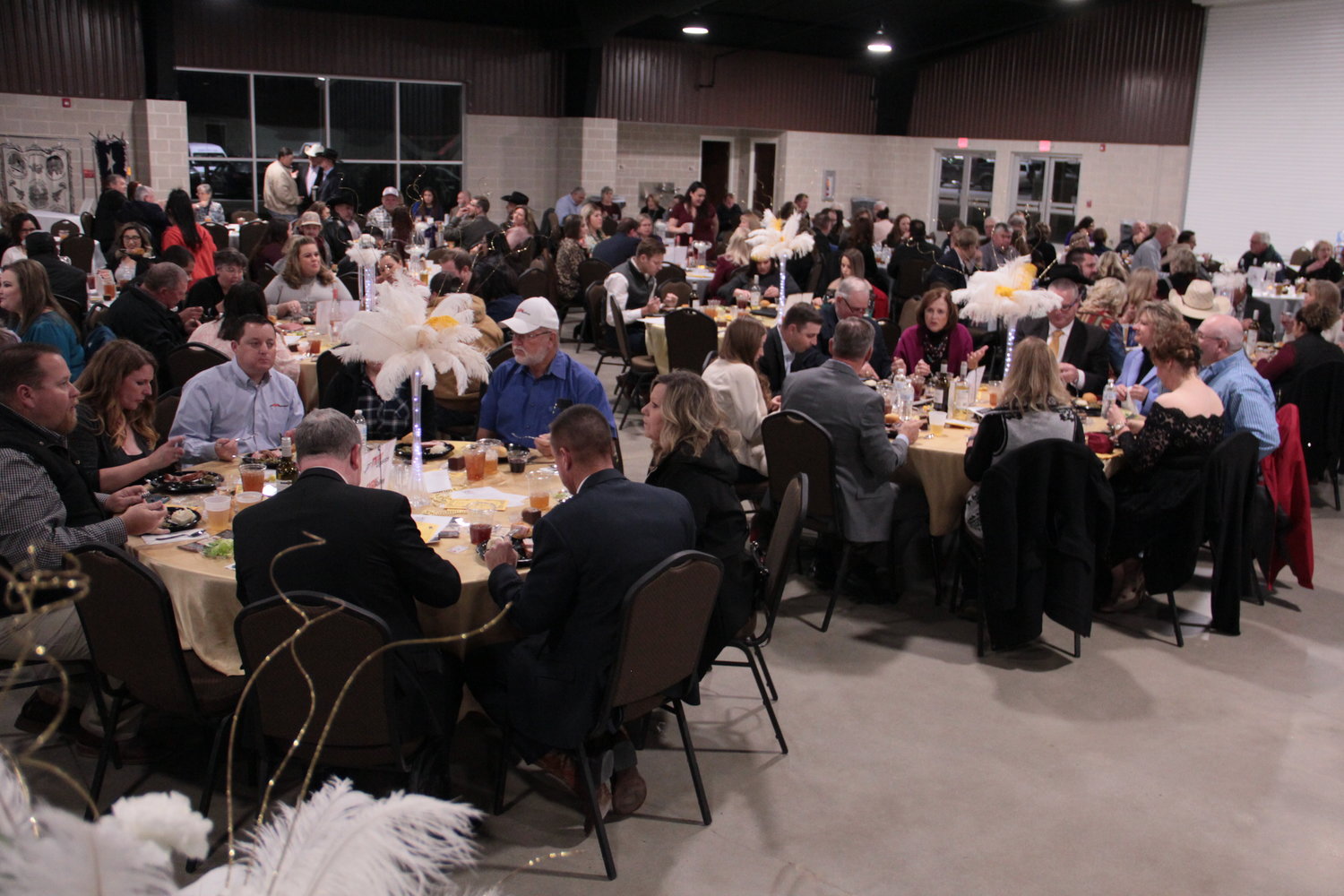 A full house was in attendance at the J.B. Wells Expo Center.