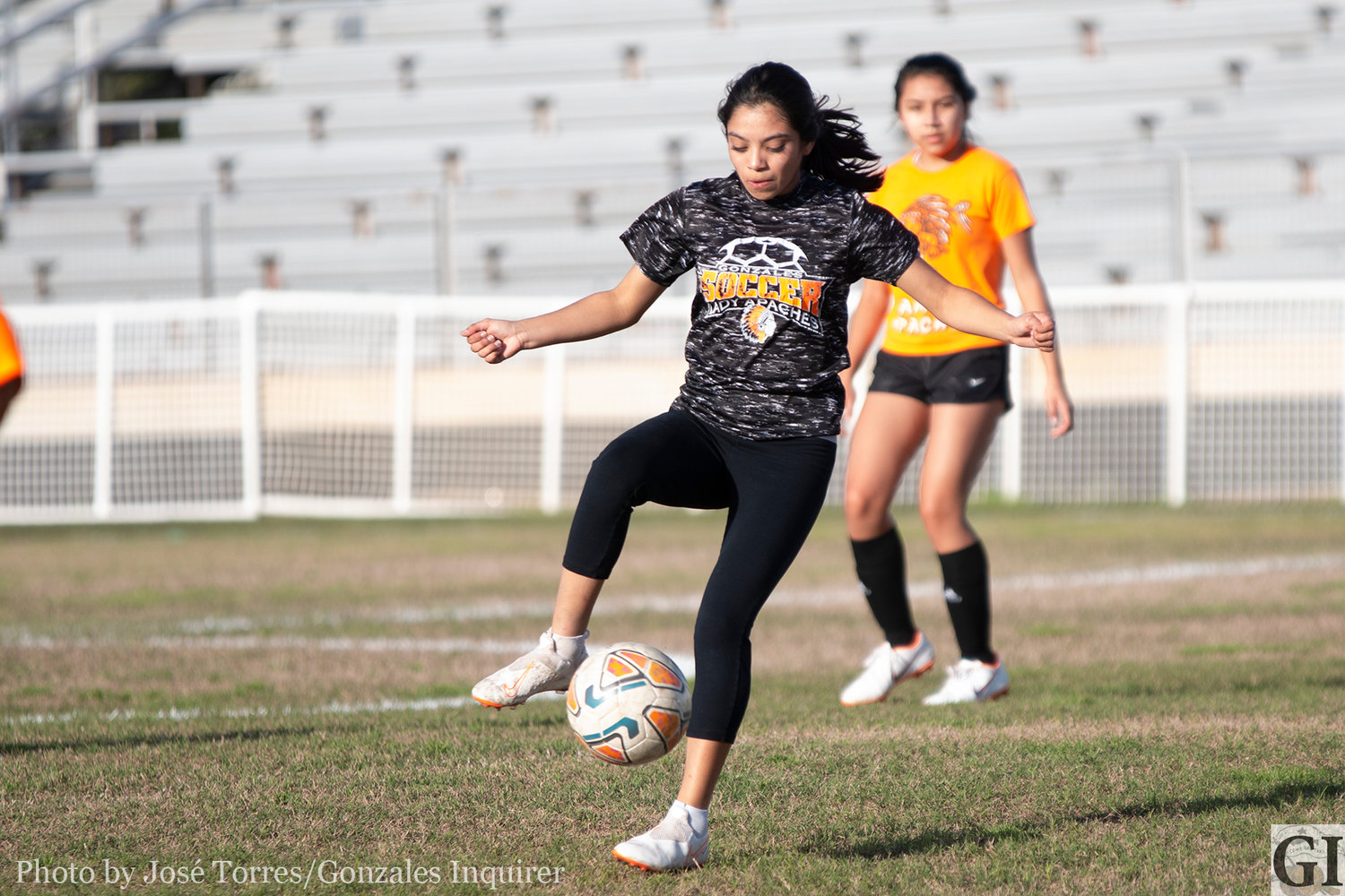 The Gonzales Lady Apaches used last Friday to scrimmage against each other at Apache Field. This Friday they open District 29-4A with a home game against La Vernia.