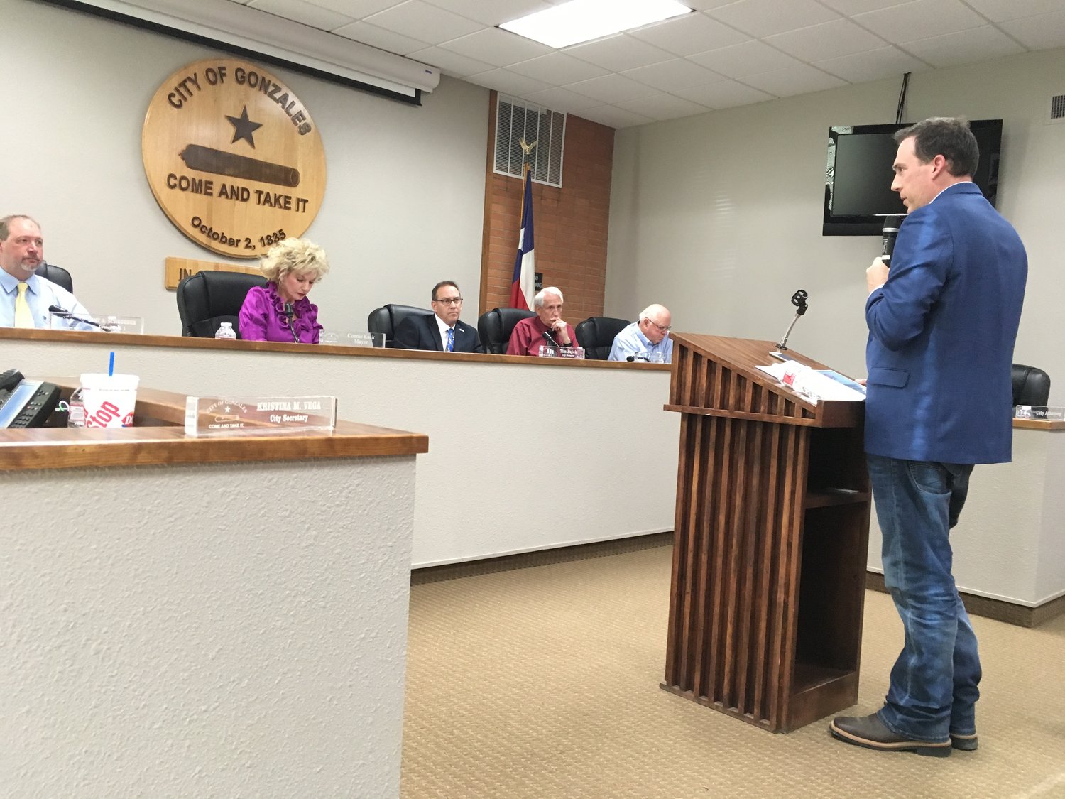 Festival promoter Marcus Federman spoke to the Gonzales City Council last Thursday during the comments section of the workshop held to discuss the merits of having his summertime bash Float Fest come to town this July. The comments ranged from economic boom to caution to fire-and-brimstone.