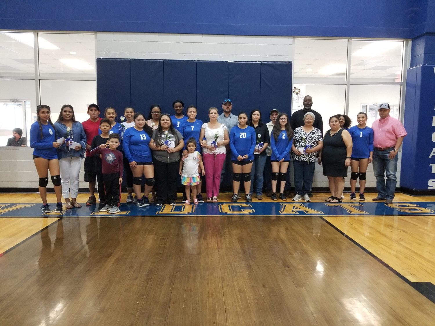 The Waelder Wildcats hosted Parents Night on Tuesday in their district loss to Prairie Lea.