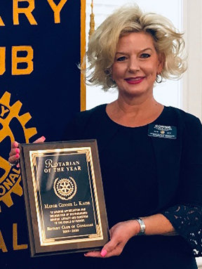 Mayor Connie Kacir named “Rotarian of the Year”